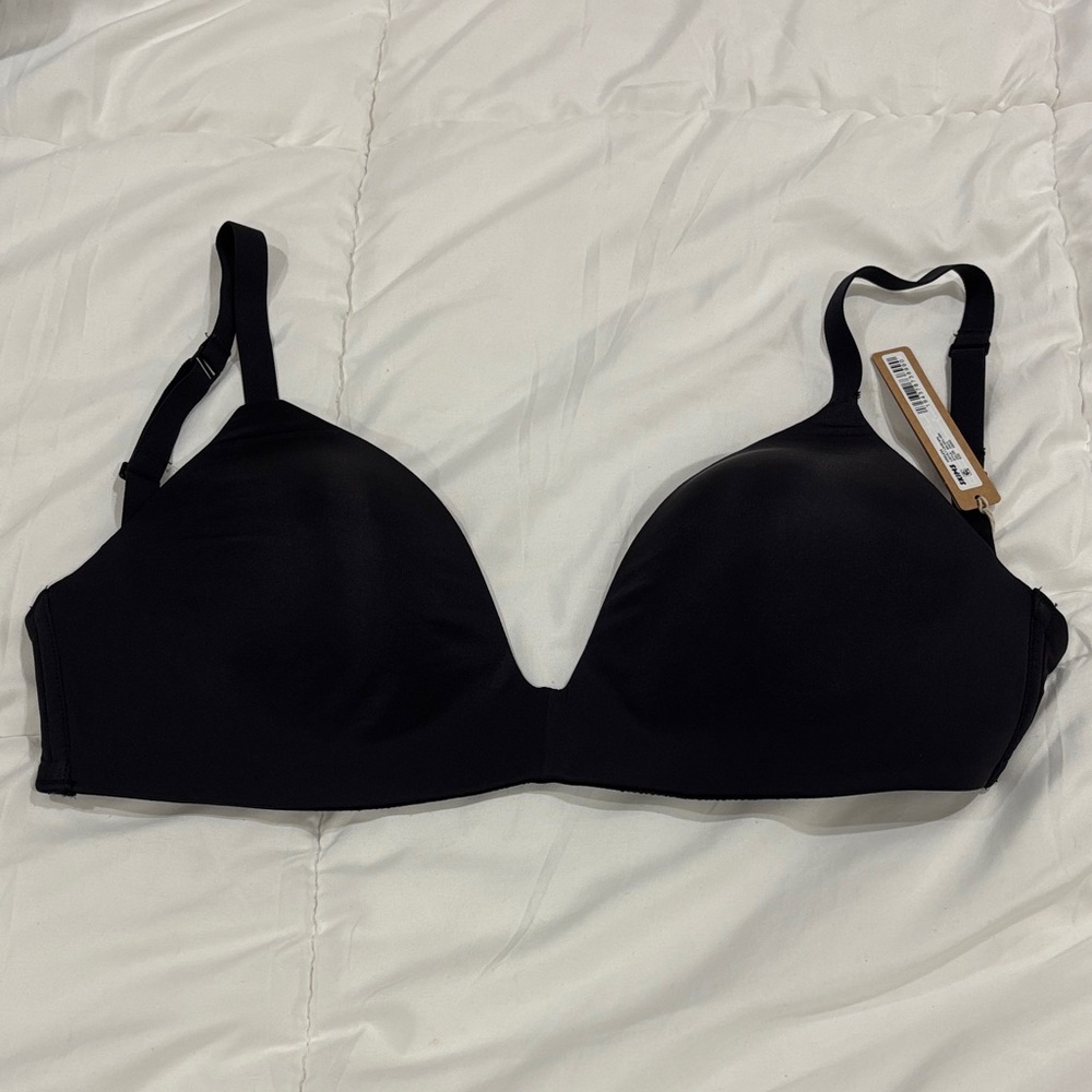 SKIMS Wireless Lightly Lined Bra - (Onyx)